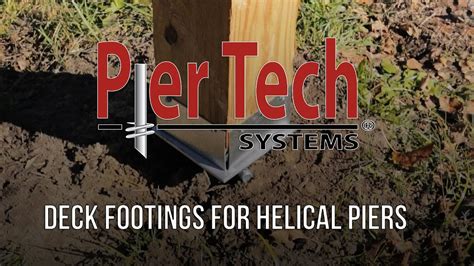 Deck Footings with Helical Piers - YouTube