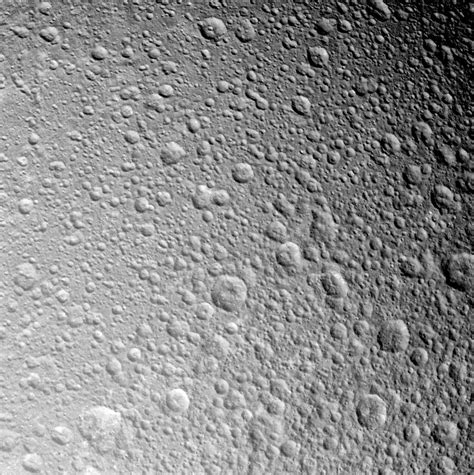 Craters on Dione | Edited Cassini image of craters on Dione.… | Flickr