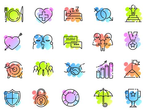 Line style vector Icons set on Behance