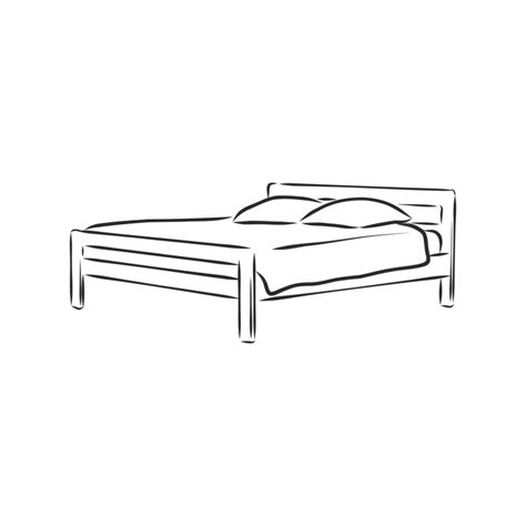 bed vector sketch 8918010 Vector Art at Vecteezy