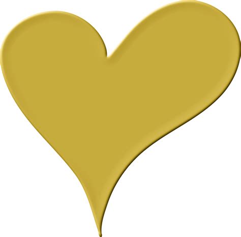 Gold Drawing Heart Clip art - heart gold png download - 2372*2334 ...