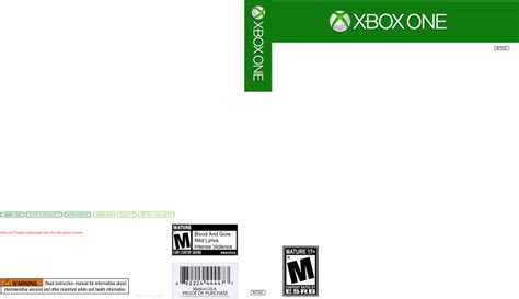 Download Xbox One Template - Blank Xbox One Game Cover - Full Size PNG ...