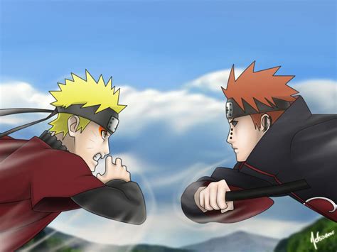 Naruto VS Pain by nelsonaof on DeviantArt