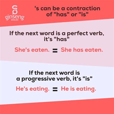 Contractions with Two Meanings | Ginseng English | Learn English