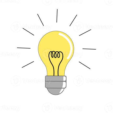 Light bulb sign and symbol. The light bulb is full of ideas. Analytical ...