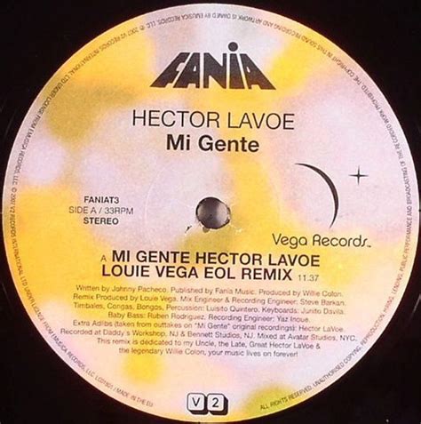 Hector Lavoe – Mi Gente (2007, Vinyl) - Discogs