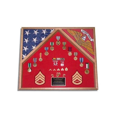 2 Flags Military Shadow Box Hand Made By Veterans, 2 flags display case ...