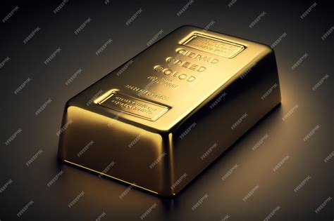 Premium AI Image | A gold bar ingot on isolated background