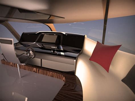 50m Yacht interior on Behance