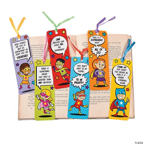 Laminated Superhero Bookmarks