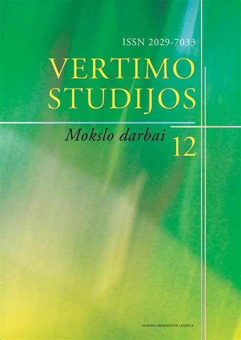 Translation as Metaphor, the Translator as Anthropologist | Vertimo ...