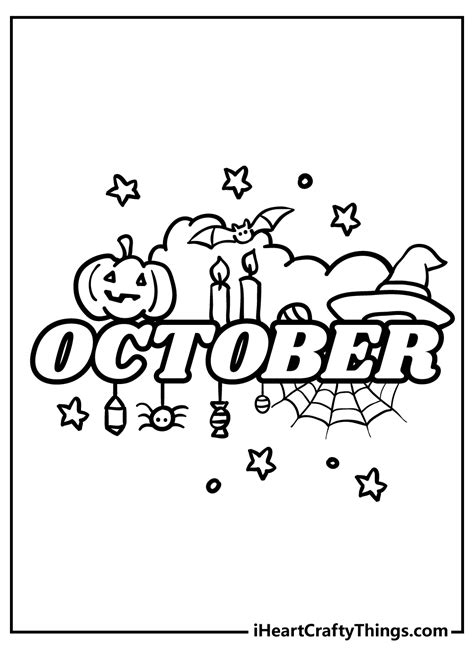 Free October Coloring Pages For Kids