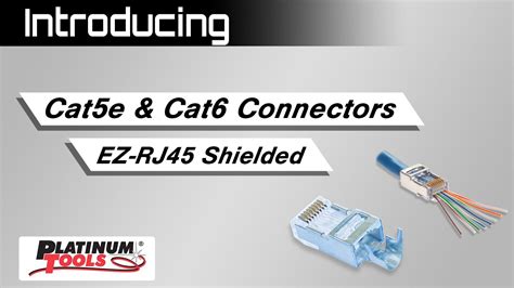 Introducing: Cat5e & Cat6 Connectors, EZ-RJ45 Shielded - YouTube