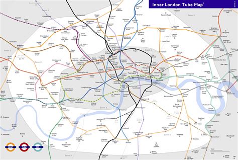 Inner London Tube Map