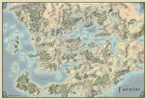 Faerun Map From Forgotten Realms Digital Download - Etsy | Forgotten ...