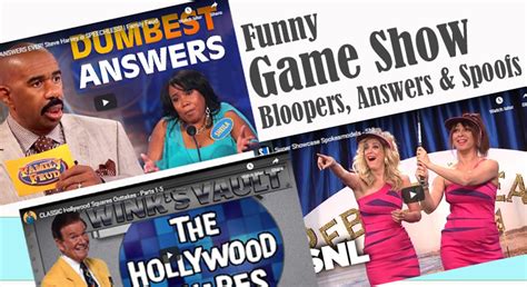 Funny Game Show Bloopers, Answers and Spoofs