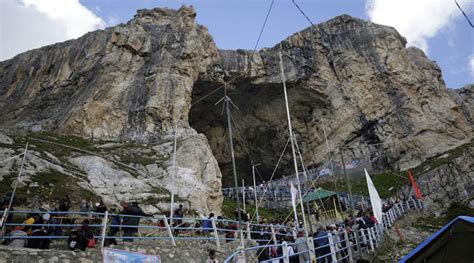 Ice shivling at Amarnath cave melts | India News - The Indian Express