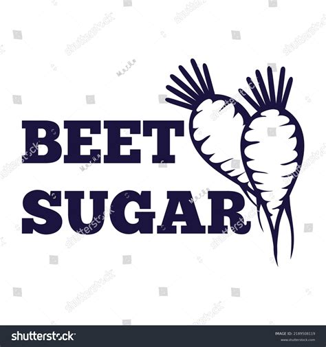 Beet Sugar Vector Illustration Isolated On Stock Vector (Royalty Free ...