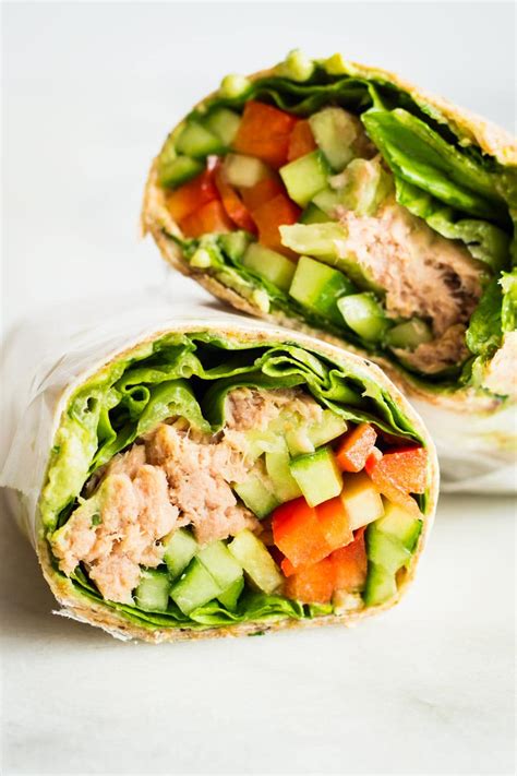 10-Minute Tuna Wrap - Green Healthy Cooking