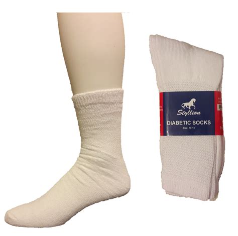 Diabetic Socks – White ($6.00/dz) | Styllion Factory Outlet