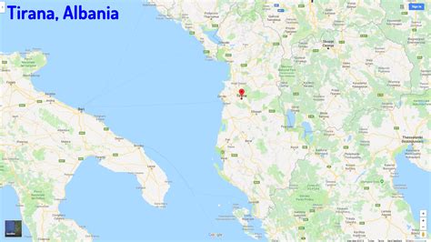 TIrana Map - Albania