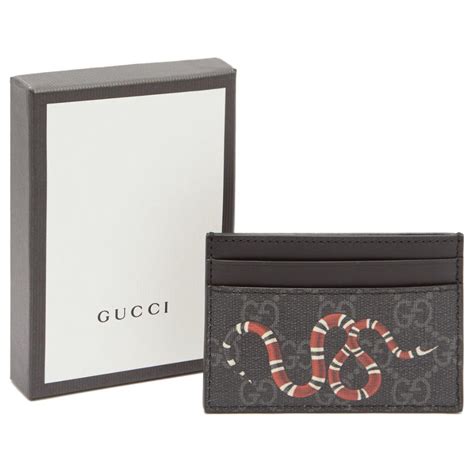 Gucci card wallet new Grey Leather ref.169618 - Joli Closet