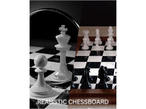 3D model Realistic Chess Board VR / AR / low-poly | CGTrader