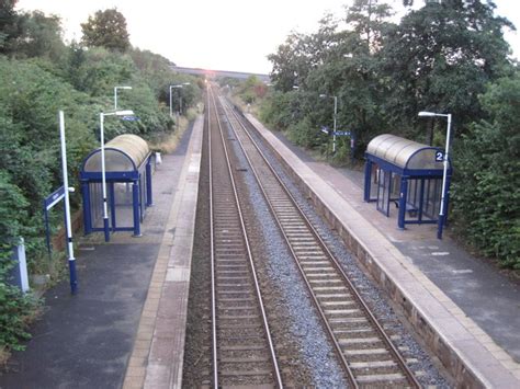 Hapton railway station, Lancashire © Nigel Thompson :: Geograph Britain ...