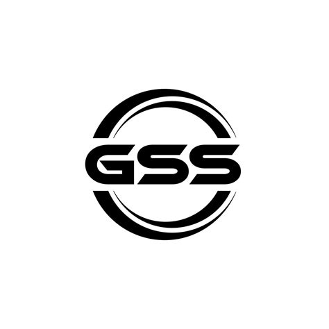 GSS letter logo design in illustration. Vector logo, calligraphy ...