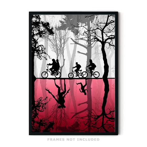 Stranger Things Poster, The Upside Down Wall Art Print, Demogordon ...