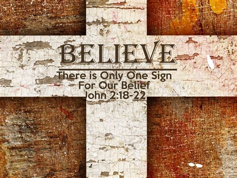 John 2v18-22 There is Only One Sign For Our Belief - Living Hope Bible ...