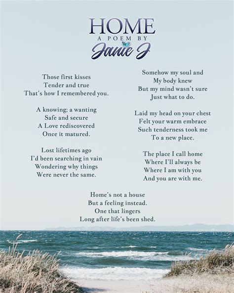 Inspirational Poems – "Home" by Janie J - Janie Jurkovich