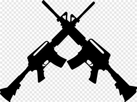 Free download | AR-15 style rifle, machine gun, angle, monochrome png ...