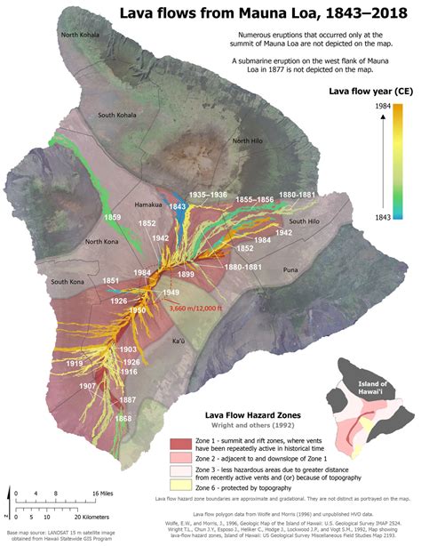 New Maps Illustrate Kilauea, Mauna Loa Geologic History