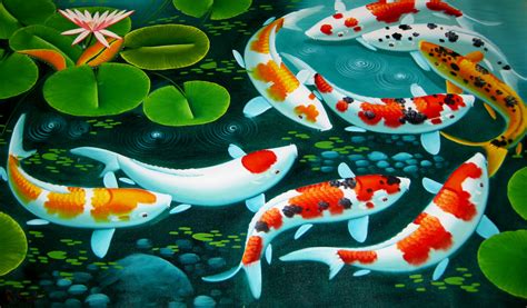 Koi Pond Wallpaper - WallpaperSafari