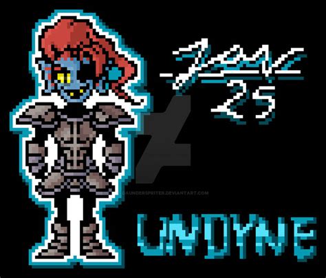 UnderTale - Undyne OverWorld Sprite by daunderspriter on DeviantArt