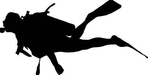 10 Scuba Diver Silhouette (PNG Transparent) | OnlyGFX.com