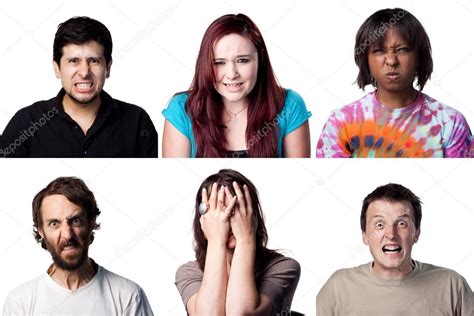 Six angry faces — Stock Photo © doglikehorse #65067607