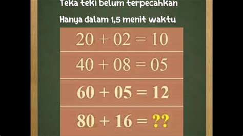 teka teki matematika paling sulit - Sonia Grant