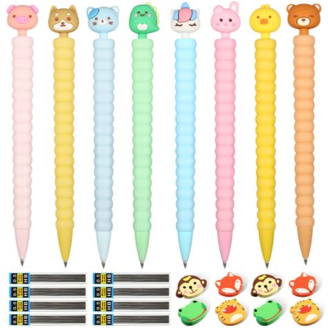 Buy Mechanical Pencils Cute Mechanical Pencils with Animal Erasers and ...