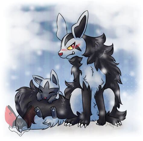 Mightyena And Poochyena by FENNEKlNS on DeviantArt | Dark pokémon ...