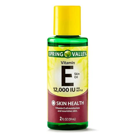 Spring Valley Vitamin E Skin Health Moisturizer, 12000 IU, 2 Oz ...