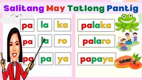 Pagsasanay Bumasa Ng Tatlong Pantig Part 1 Hakbang Sa Pagbasa | Images ...