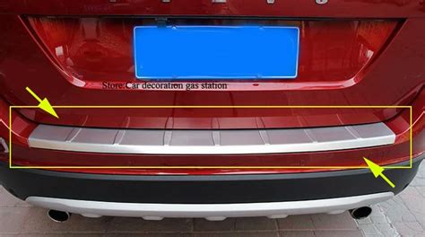 Stainless Steel Rear Bumper Protector Sill plate cover For Volvo XC60 ...