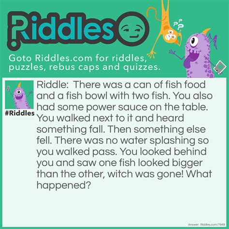 One Fish, Two Fish... Riddle And Answer - Riddles.com