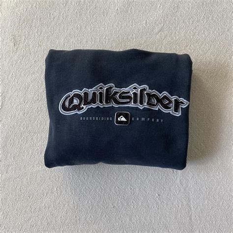 vintage quiksilver hoodie - size extra extra large -... - Depop