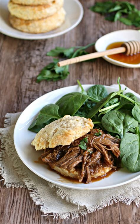 Hungry Couple: Pulled BBQ Brisket with Honey Cornmeal Biscuits