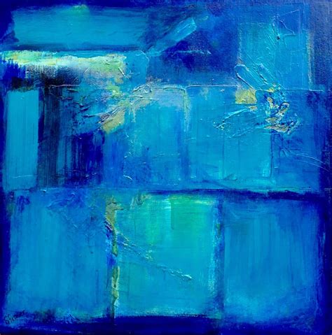 Daily Painters Abstract Gallery: LARGE BLUE ABSTRACT PAINTING "MOOD ...