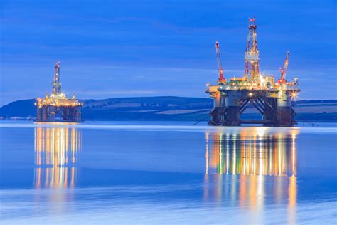 Semi Submersible Oil Rig during Sunrise at Cromarty Firth - The Travel ...