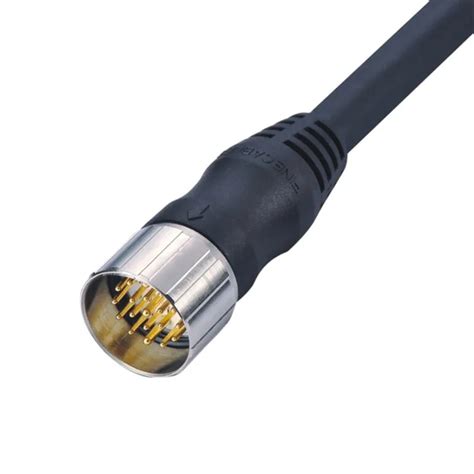 Compatible Waterproof Industrial M23 Cable 12/19 Pin Electrical Auto ...